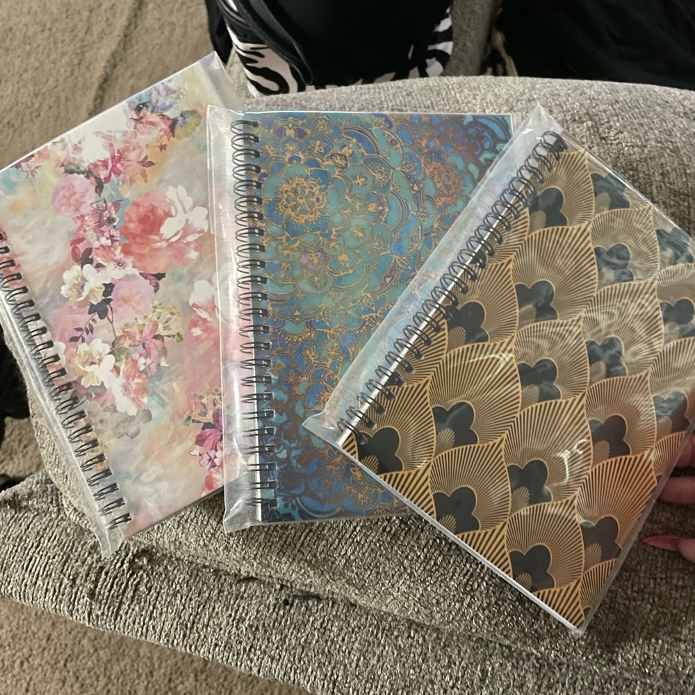 Three beautiful notebooks